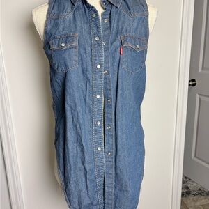 Levi's Classic Blue Denim Vest